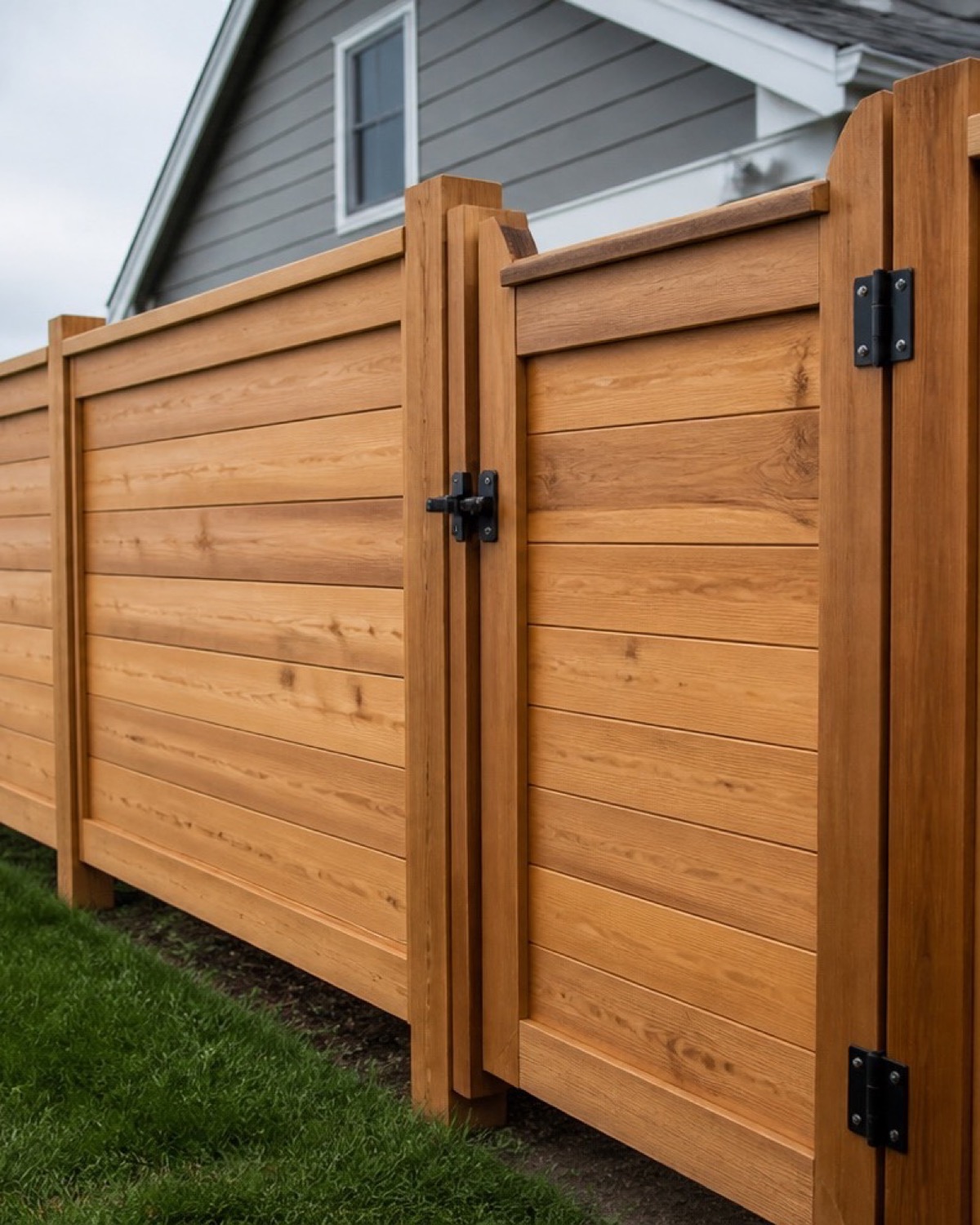 Detailed fence installation work in a Keyport-area home