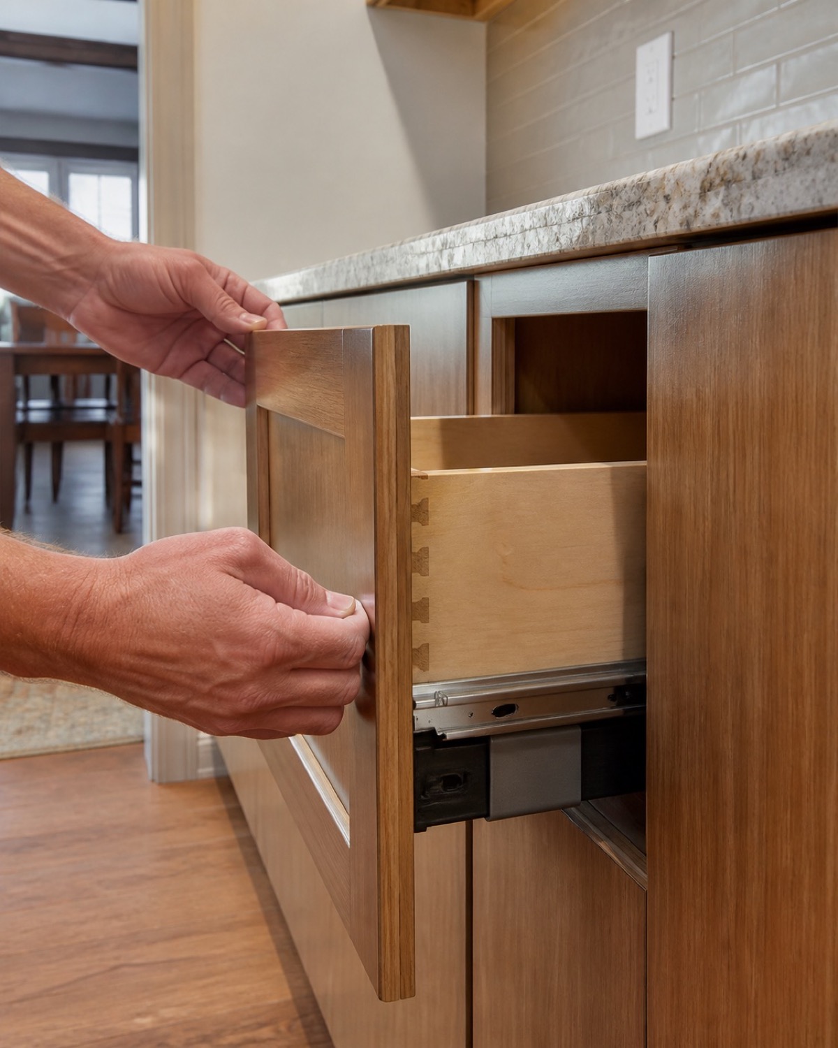 Detailed kitchen remodeling work in a Keyport-area home