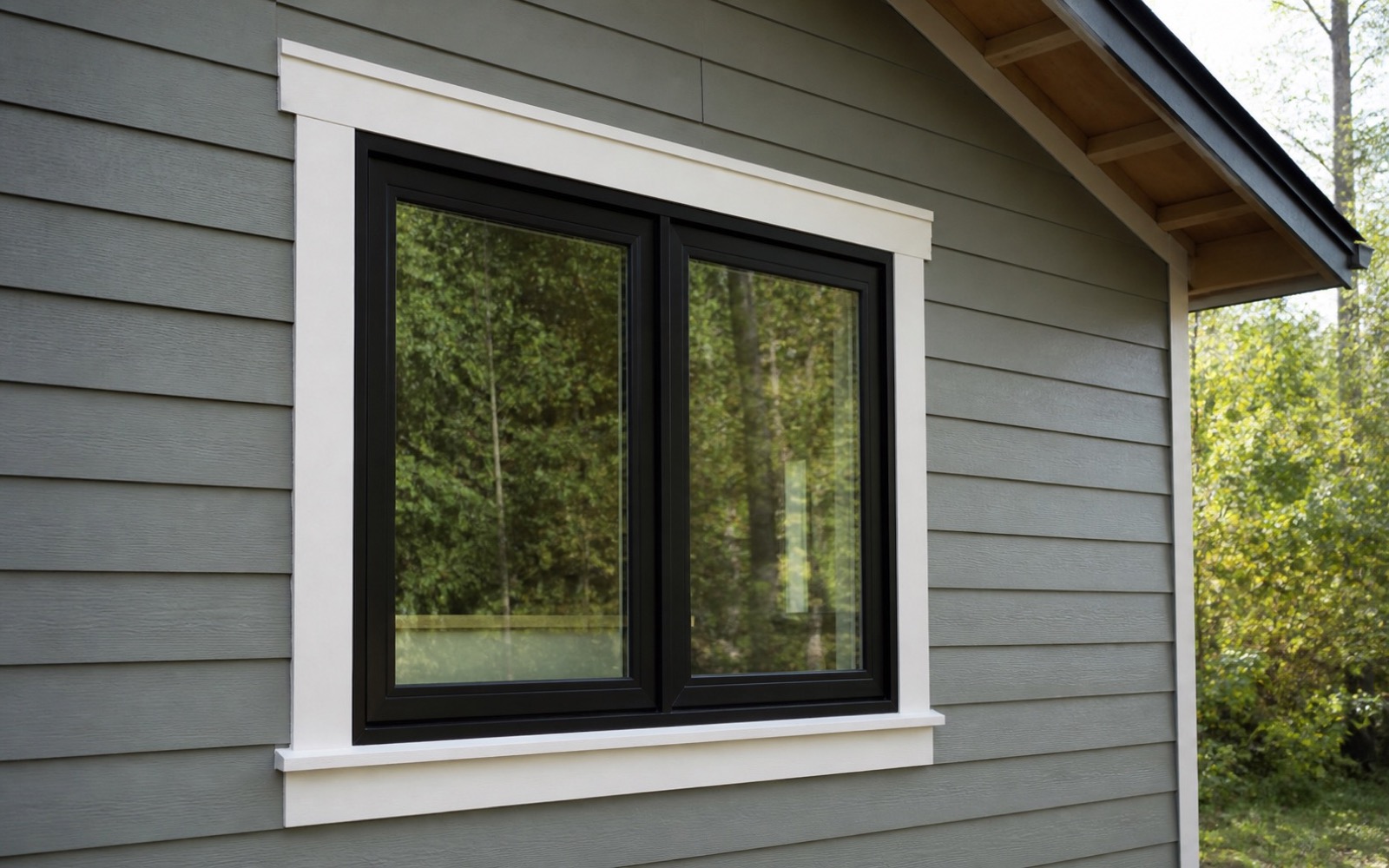 Residential window installation integrated with exterior siding